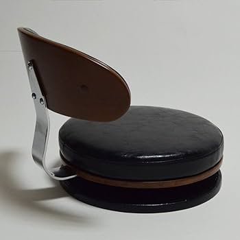 KNOX ノックス ローラウンドチェアー ブラック ローチェア 1個 360度回転式ローラウンドチェアー KNOX（ノックス）66 回転式